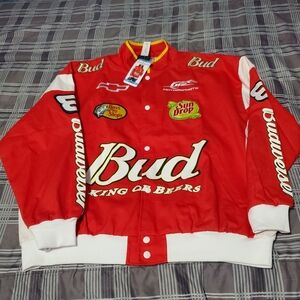 NASCAR Dale Earnhardt Jr. #8 Budweiser Womens Jacket Sz L